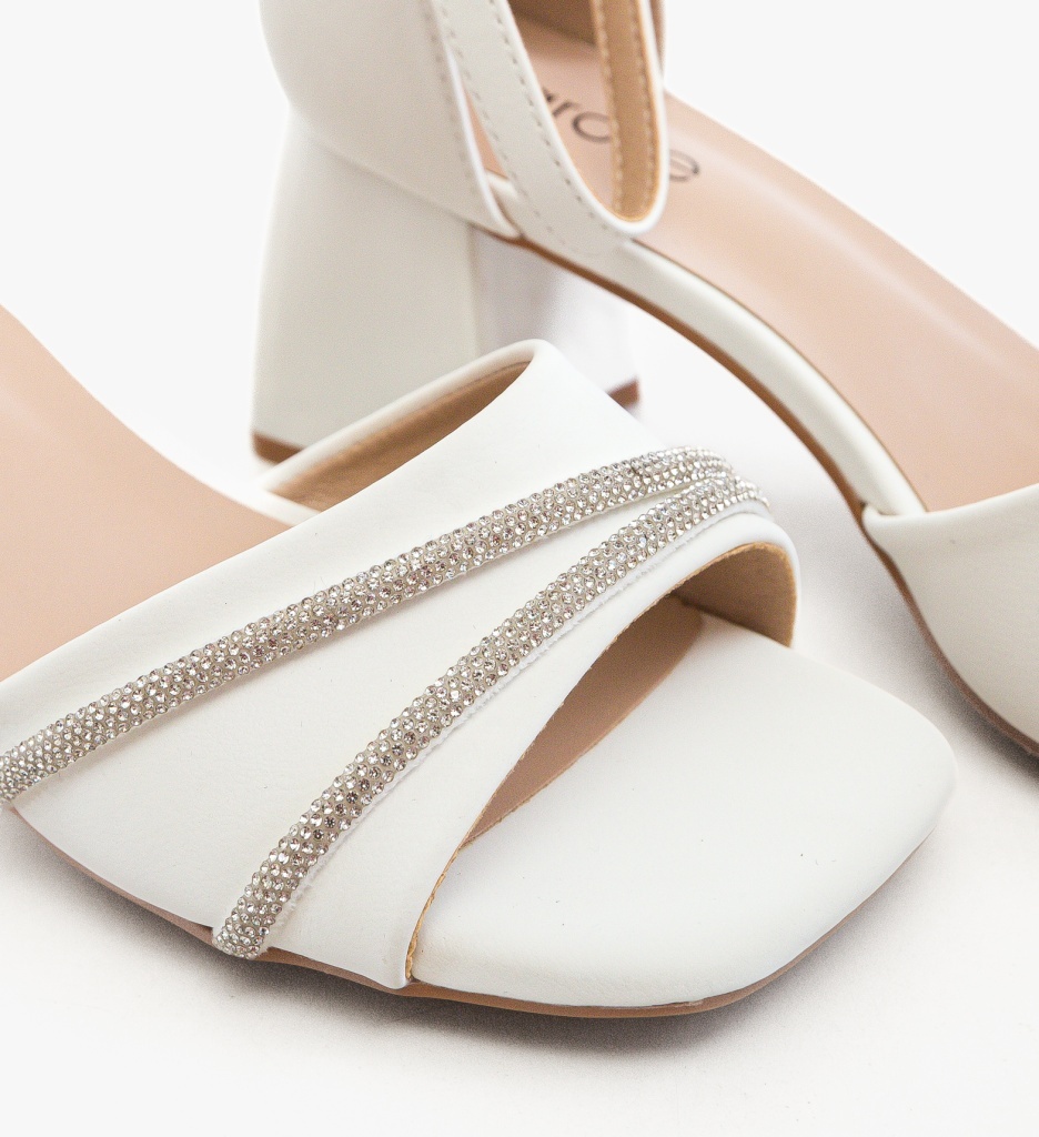 Sandale Dama Seth Albe Elegante - imagine 2