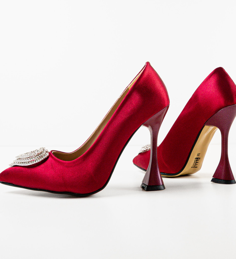 Pantofi cu Toc Myhear Grena - Eleganță Asigurată - imagine 7