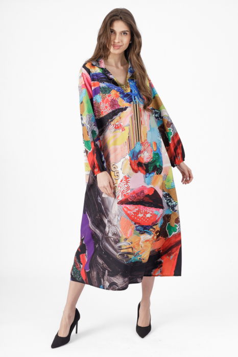 Rochie Shopika A-line cu Imprimeu Unic