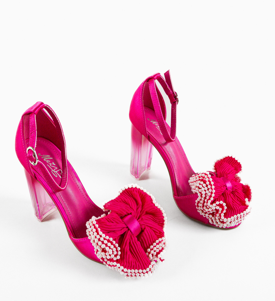 Sandale cu Toc Zagora Fuchsia - Eleganță Asigurată - imagine 7