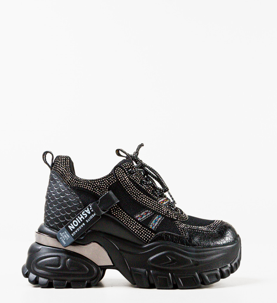 Sneakers Dama Klamun Negre | Confort și Stil - imagine 5
