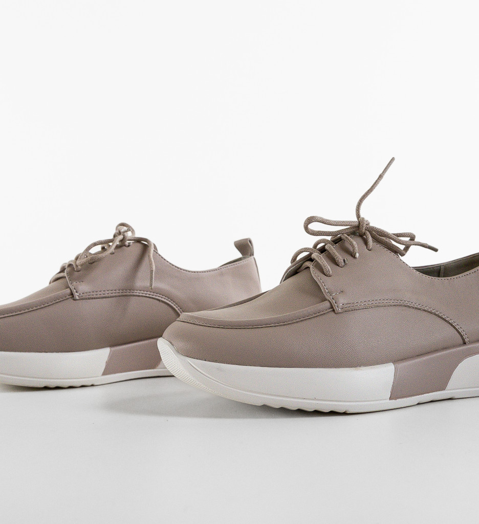 Pantofi Casual Dama Rhine Gri - Confort & Stil - imagine 4