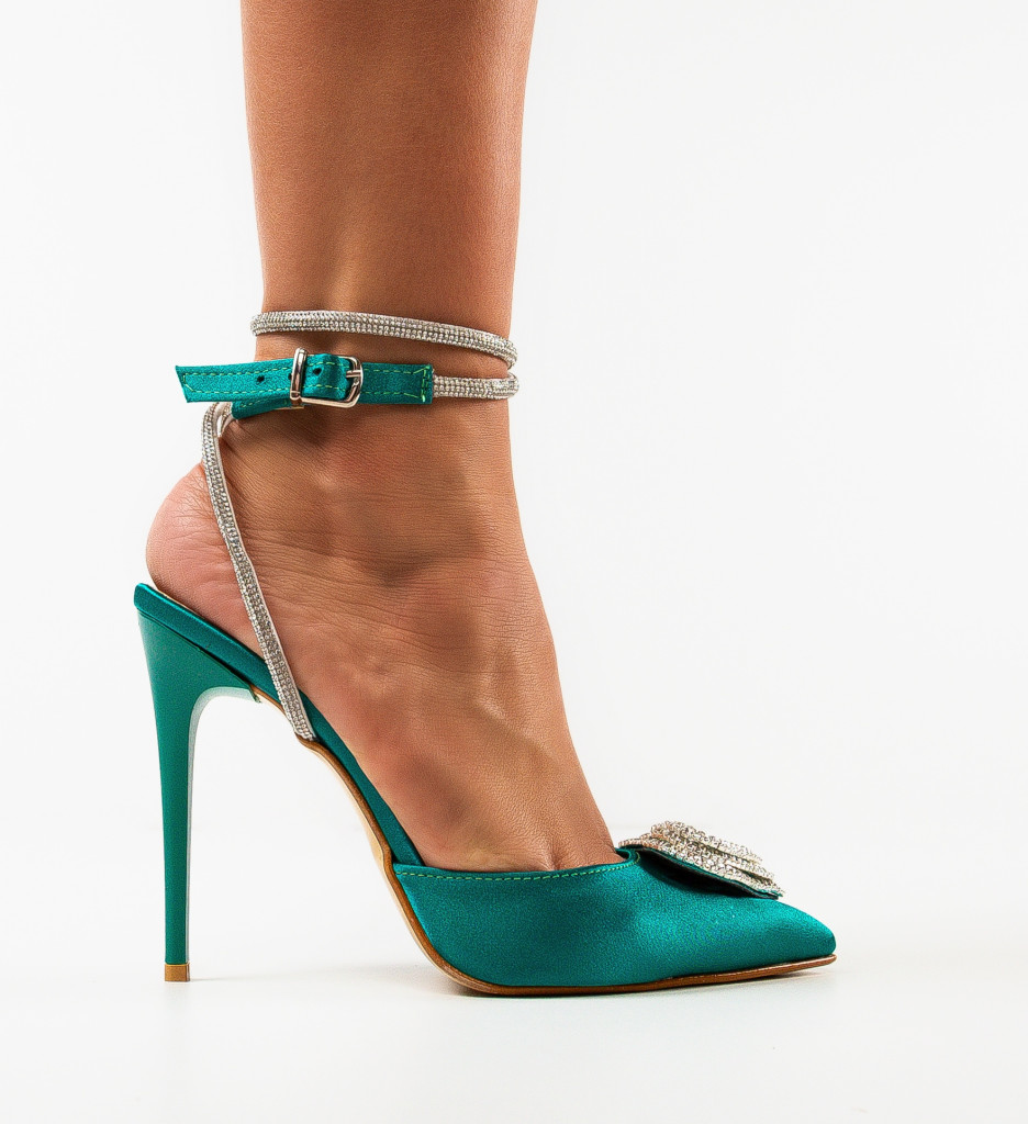 Pantofi Tabaga Verzi cu Toc - Eleganță și Stil - imagine 5