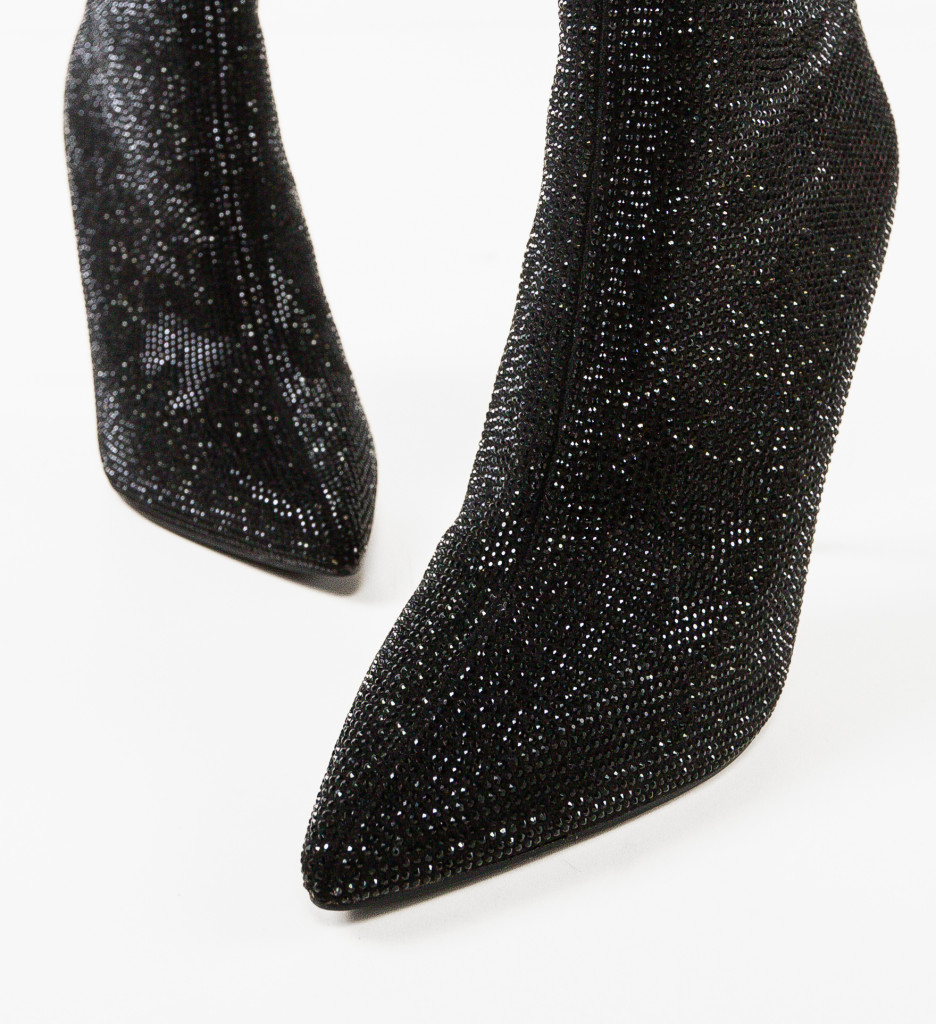 Botine Dama Fatma Negre - Eleganță și Confort - imagine 7