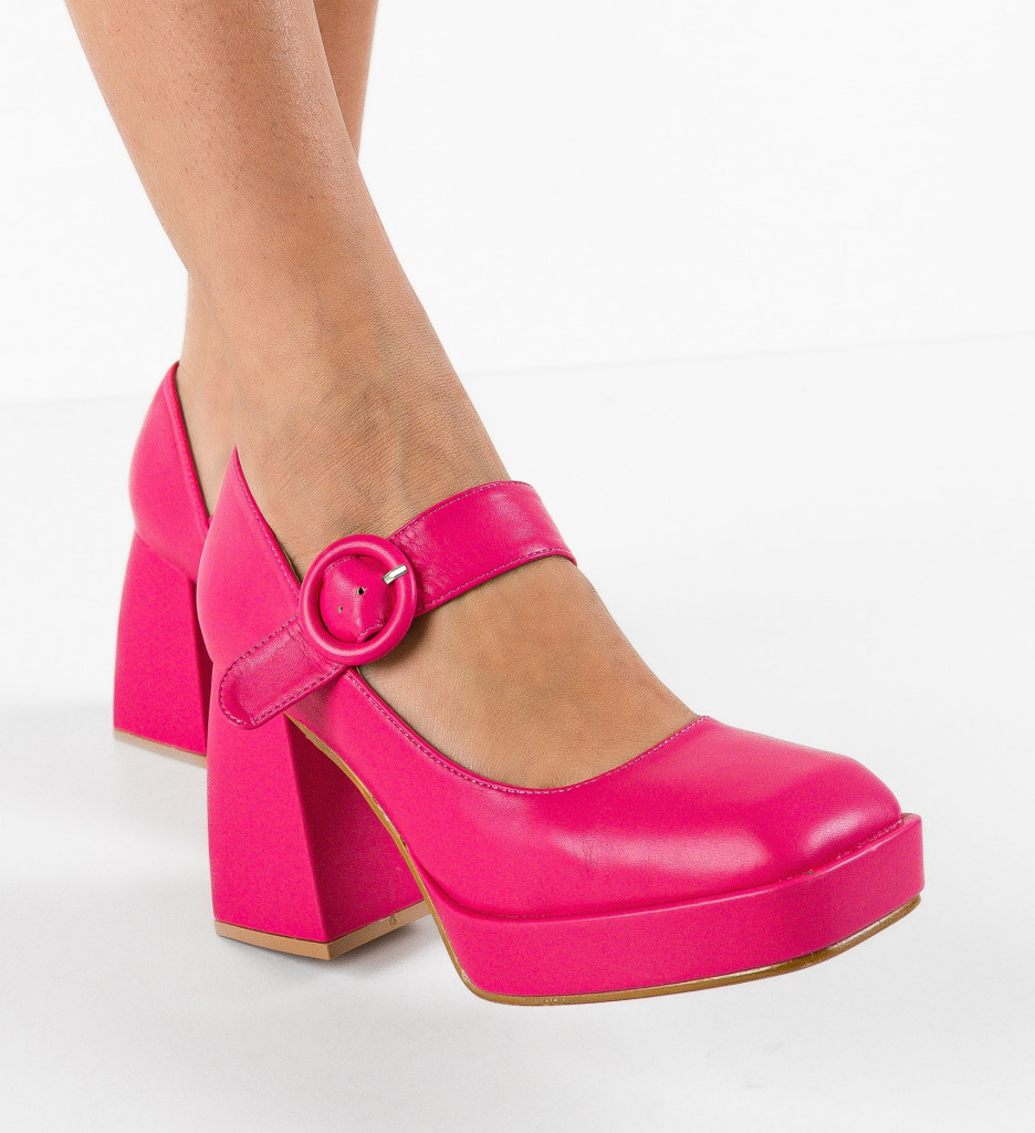 Pantofi Siyao Fuchsia - Eleganță pe toc - imagine 2