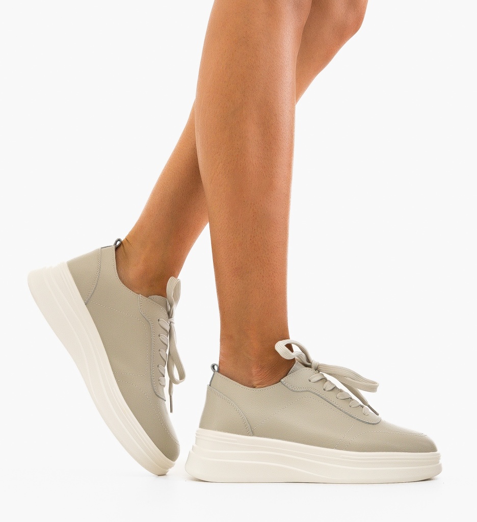 Sneakers Dama Haley Gri - Confort și Stil