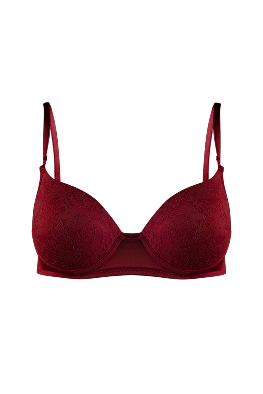 Sutien Picadili Elegant Bordo, Cupe Burete - imagine 2