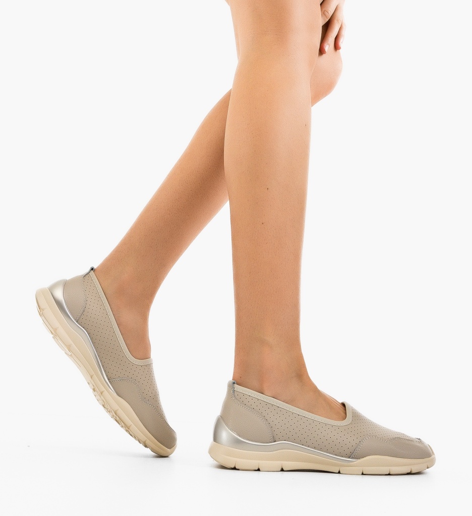 Pantofi Casual dama Lory Gri Confort - imagine 2