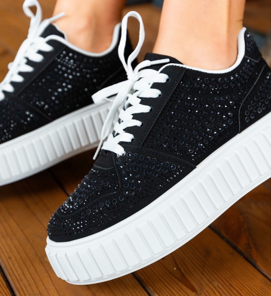 Sneakers Dama Nirat Negri - Stil și Confort - imagine 5