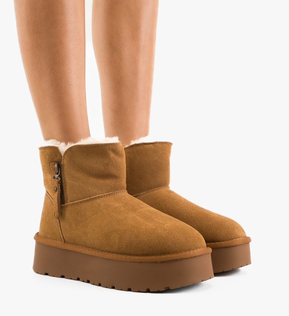 Cizme Ug Nayna Camel Depurtat - Confort Termic - imagine 4