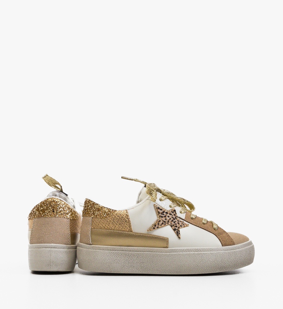 Sneakers Dama Gaba Bej | Confort și Stil Sport - imagine 6