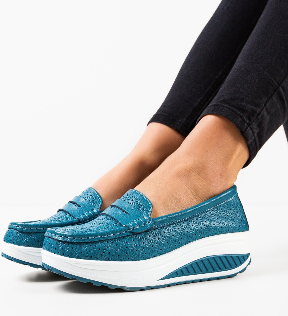 Pantofi Casual Fyrya Albastri | Confort și Stil - imagine 2