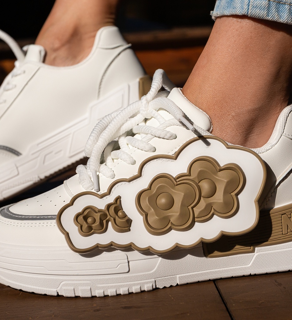 Sneakers Dama Jan Khaki - Confort și Stil - imagine 5