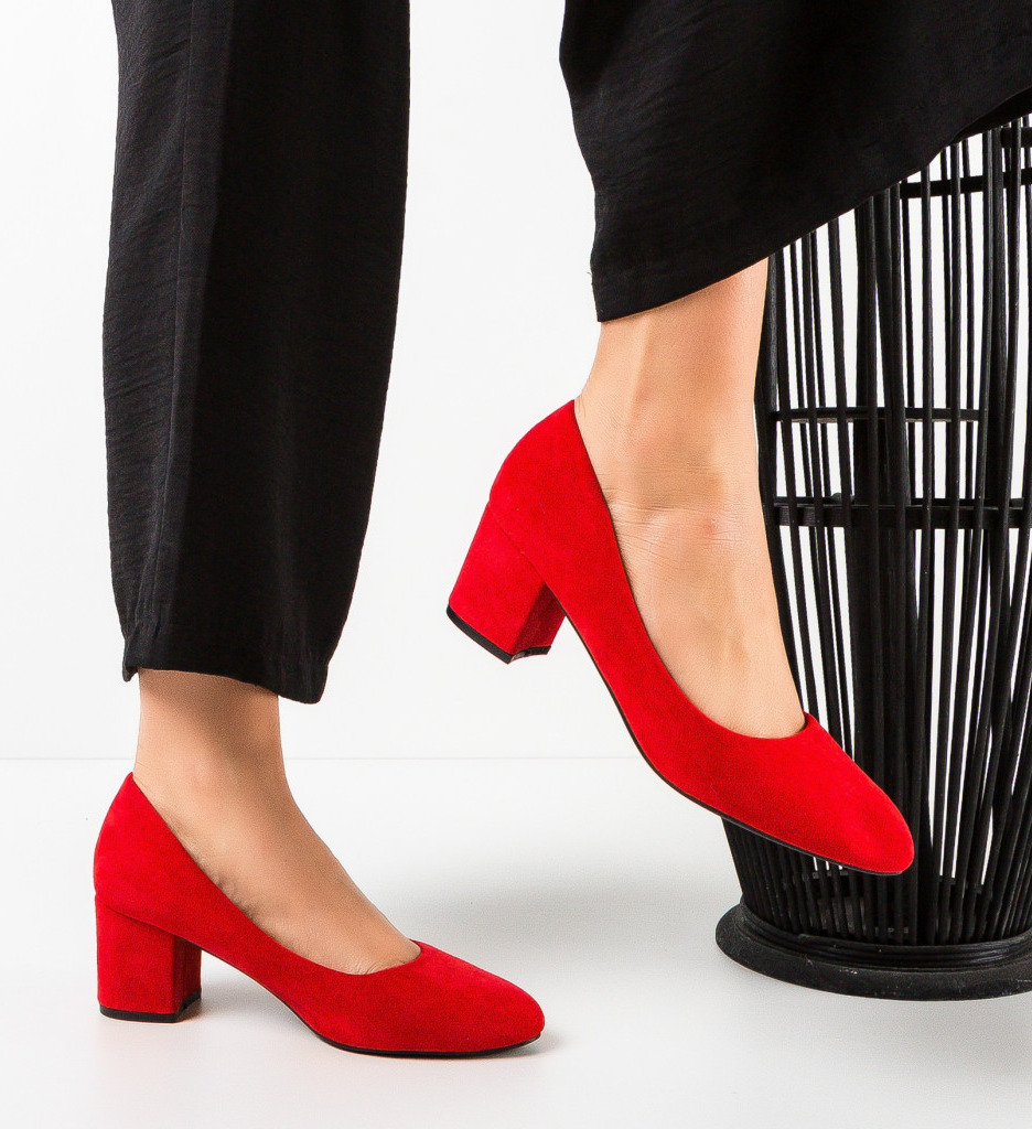 Pantofi Dama Rosii cu Toc | Eleganță și Stil