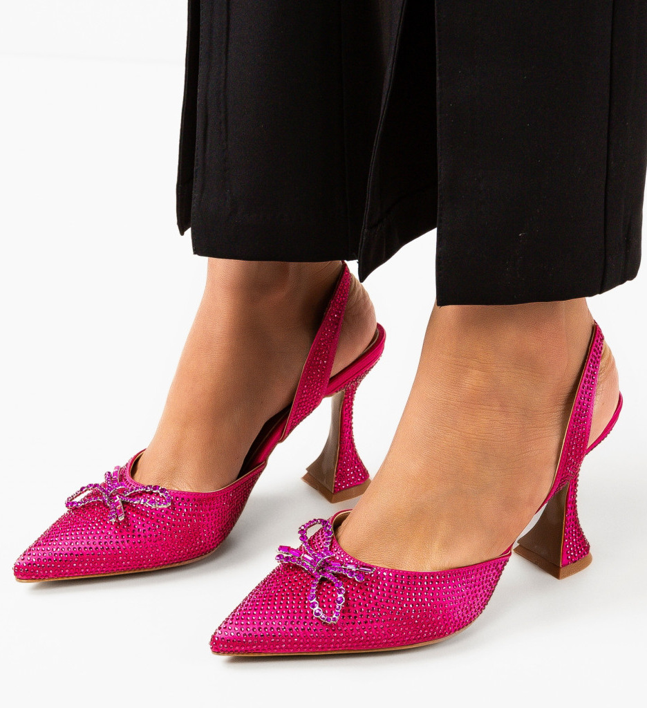 Pantofi Partyun Fuchsia | Eleganță la Petreceri - imagine 2