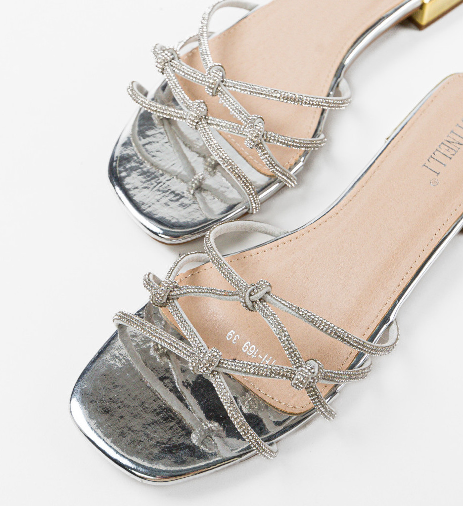 Papuci Dama Argintii Dia - Stil și Confort - imagine 7