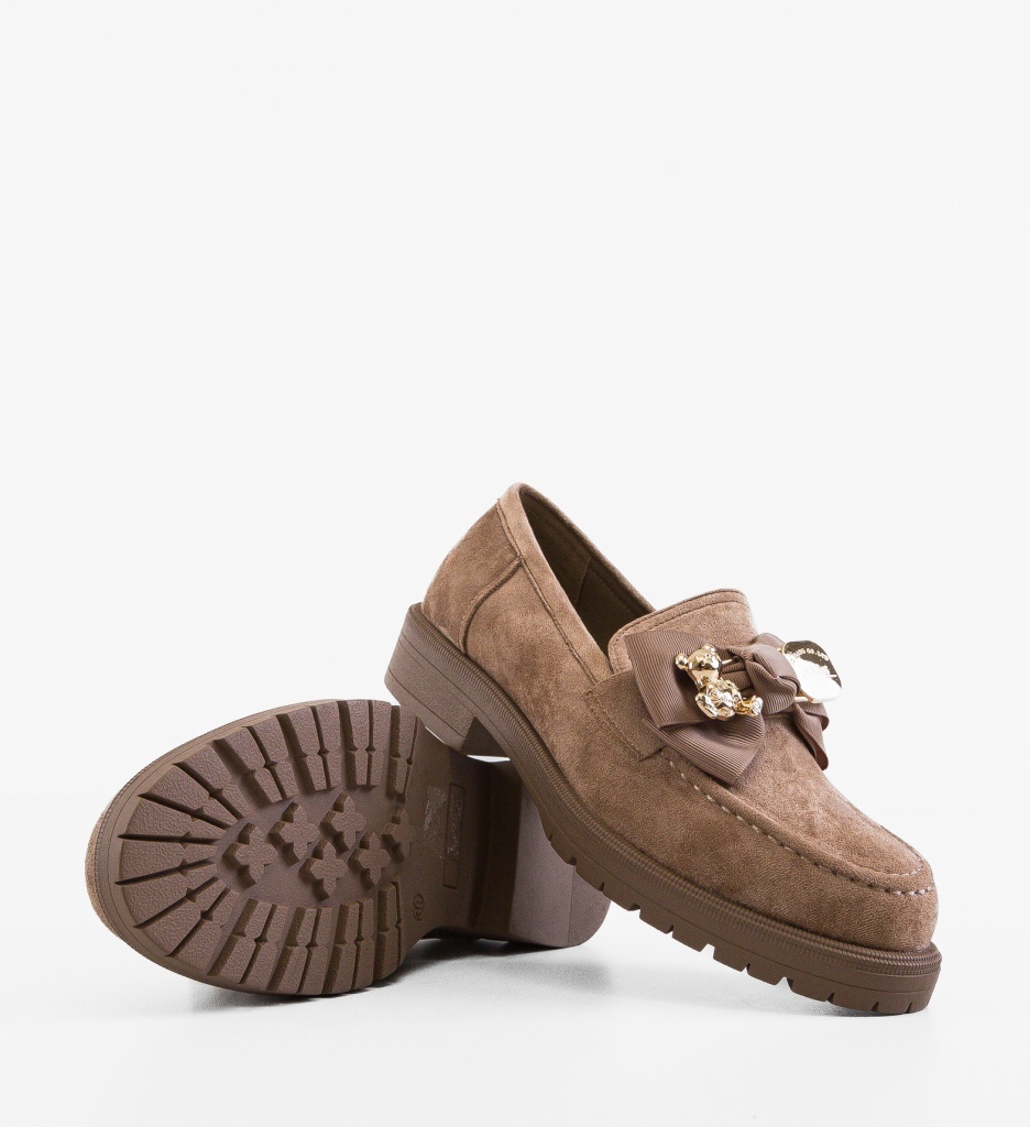 Pantofi Casual Dama Ster Khaki - imagine 5