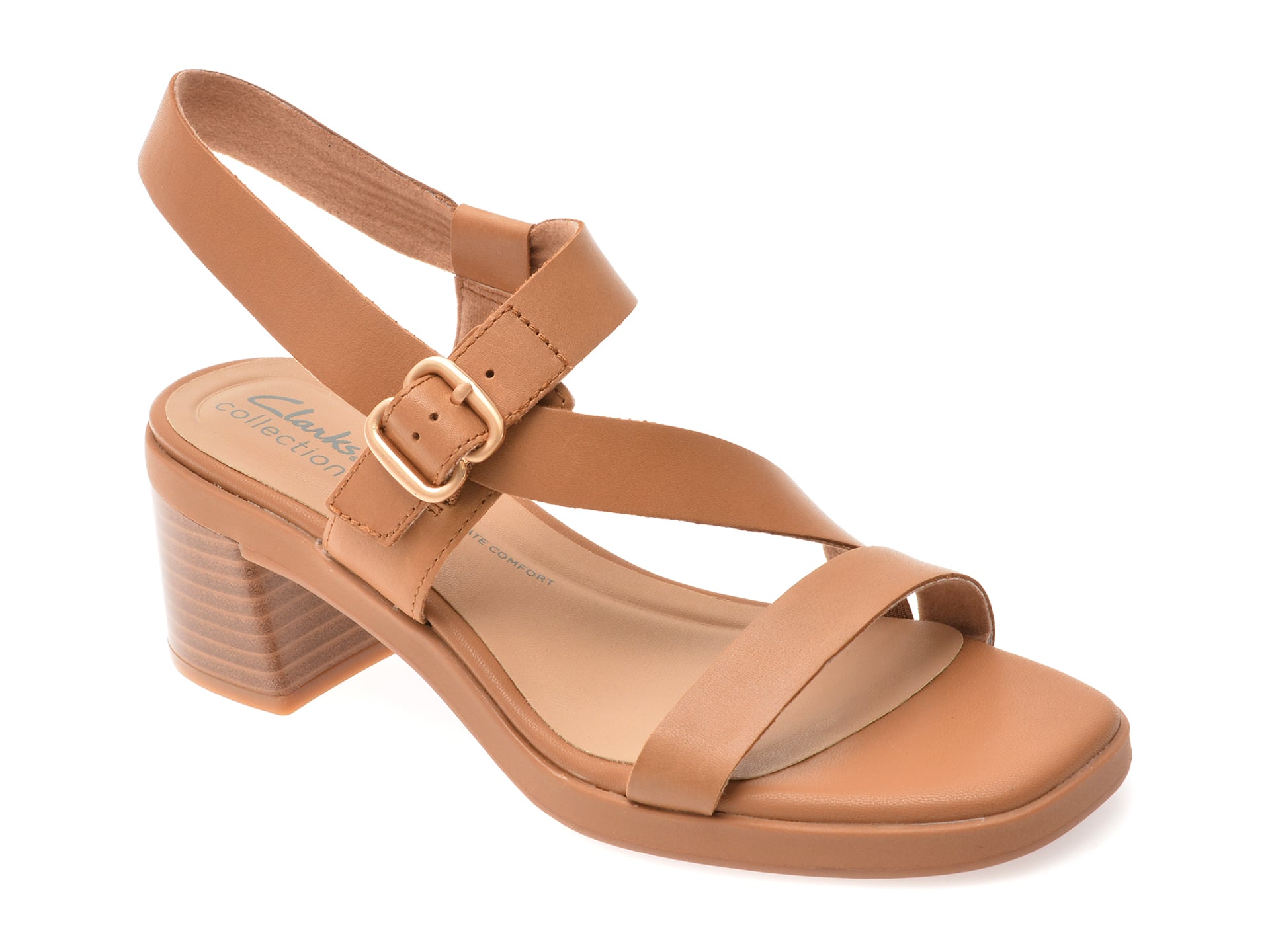 Sandale Clarks JAYLAN SOL Maro Piele Naturală
