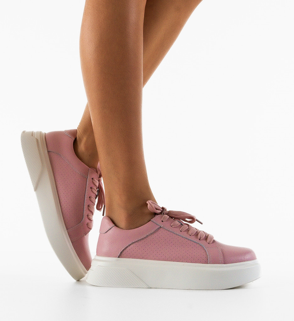 Sneakers Dama Lenox Roz - Confort și Stil - imagine 3