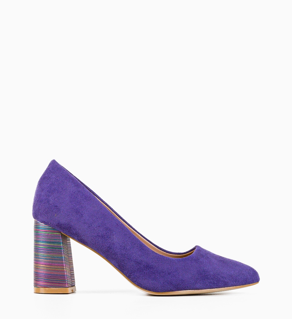 Pantofi cu Toc Ferne Mov | Eleganți și Moderni - imagine 5