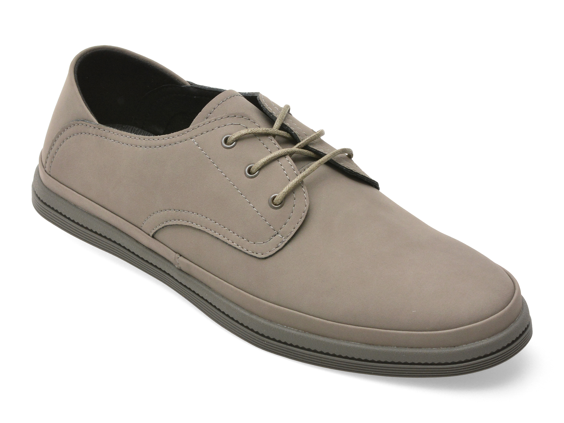 Pantofi OTTER Gri din Piele Naturală