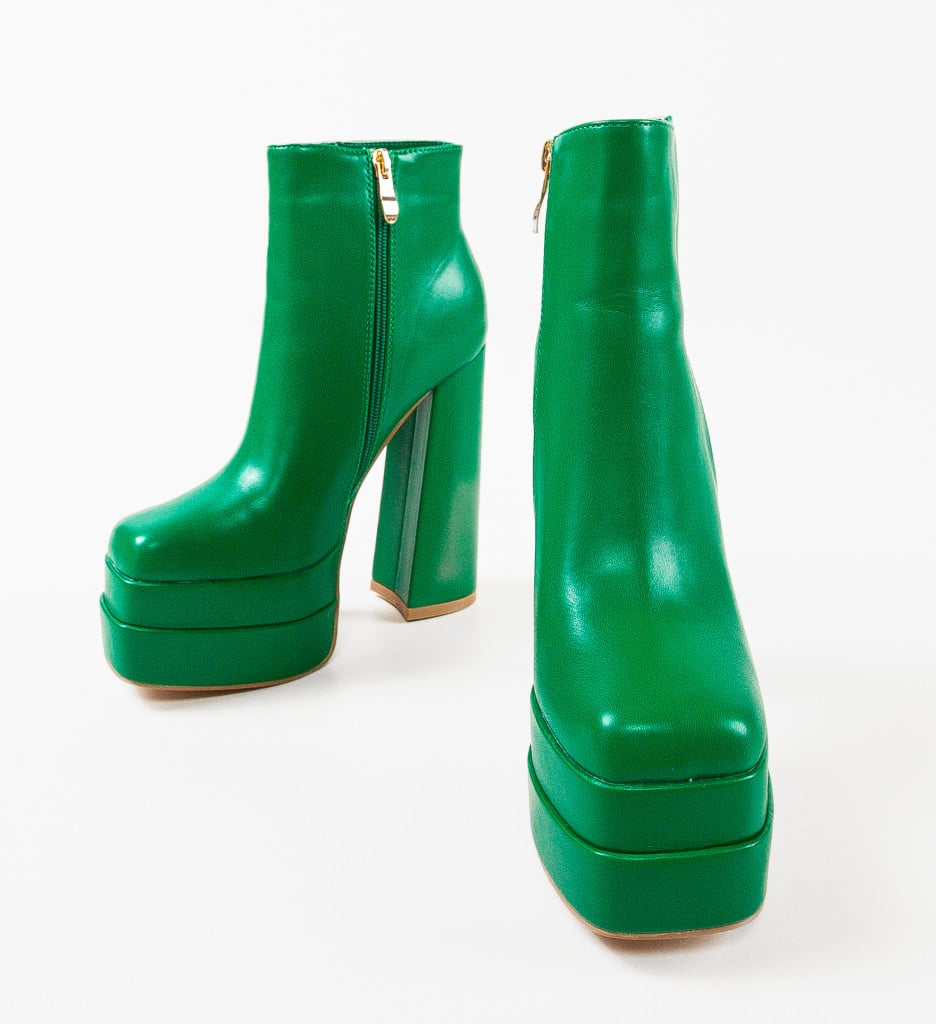 Botine Dama Ilyas Verzi - Eleganță și Confort - imagine 8