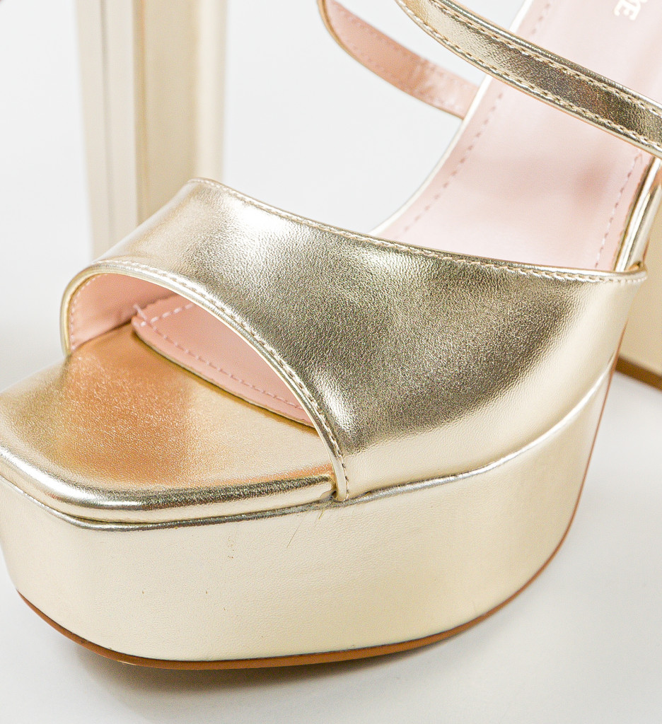 Sandale cu Toc Stella Aurii - Eleganță de Ocazie - imagine 7