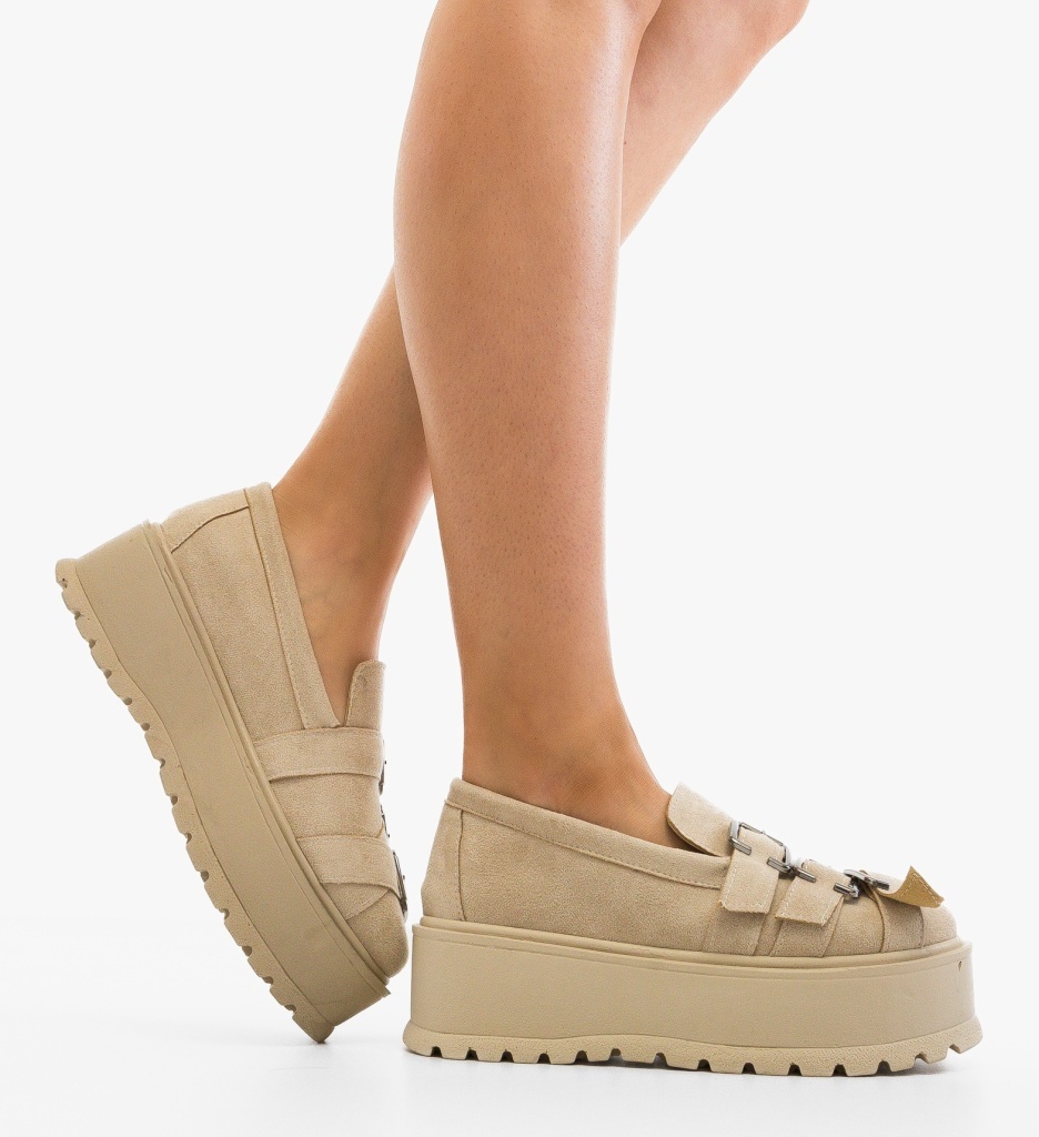 Pantofi Casual Darqu Bej – Confort și Eleganță - imagine 3