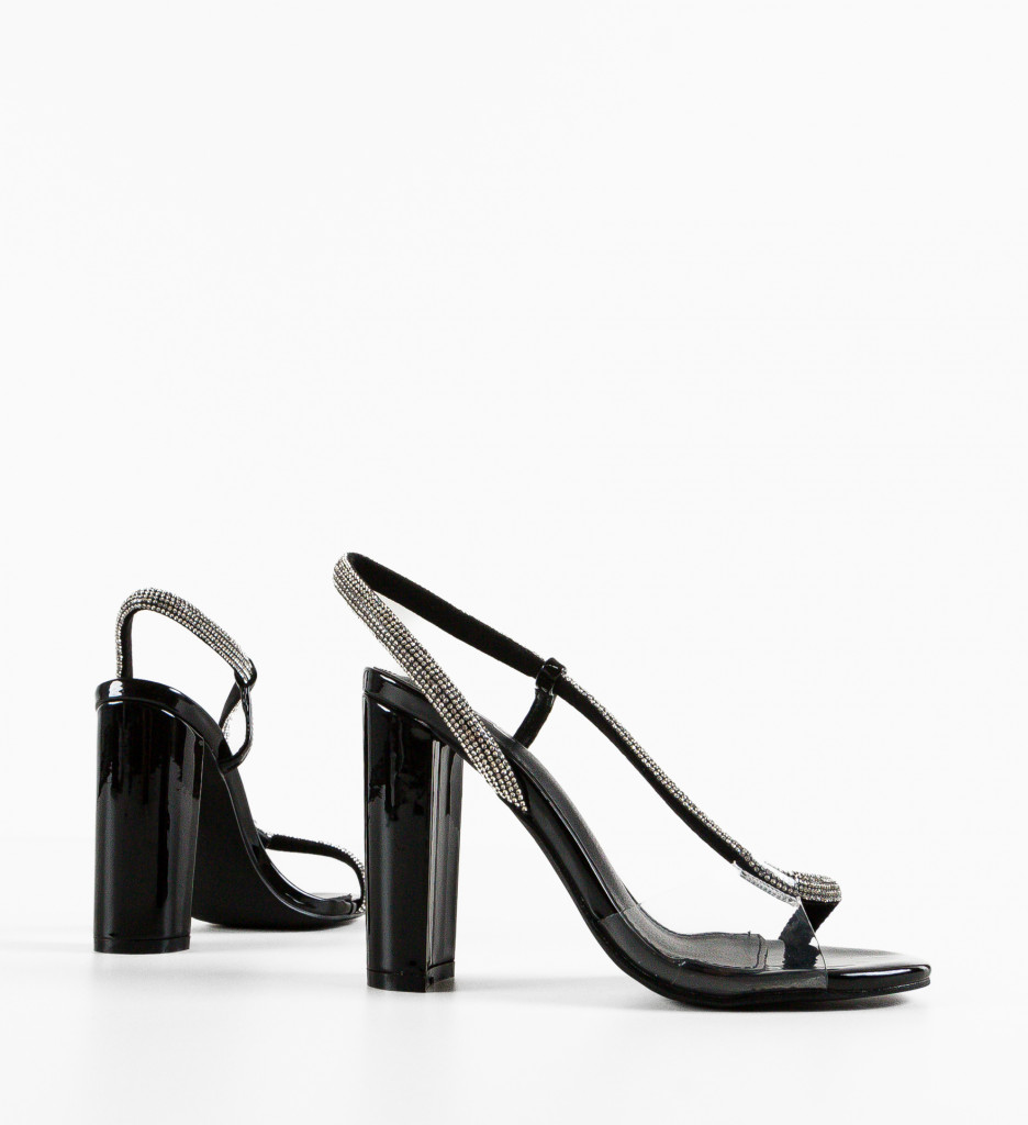 Sandale cu Toc Kefilwe Negre | Eleganță Maximă - imagine 9