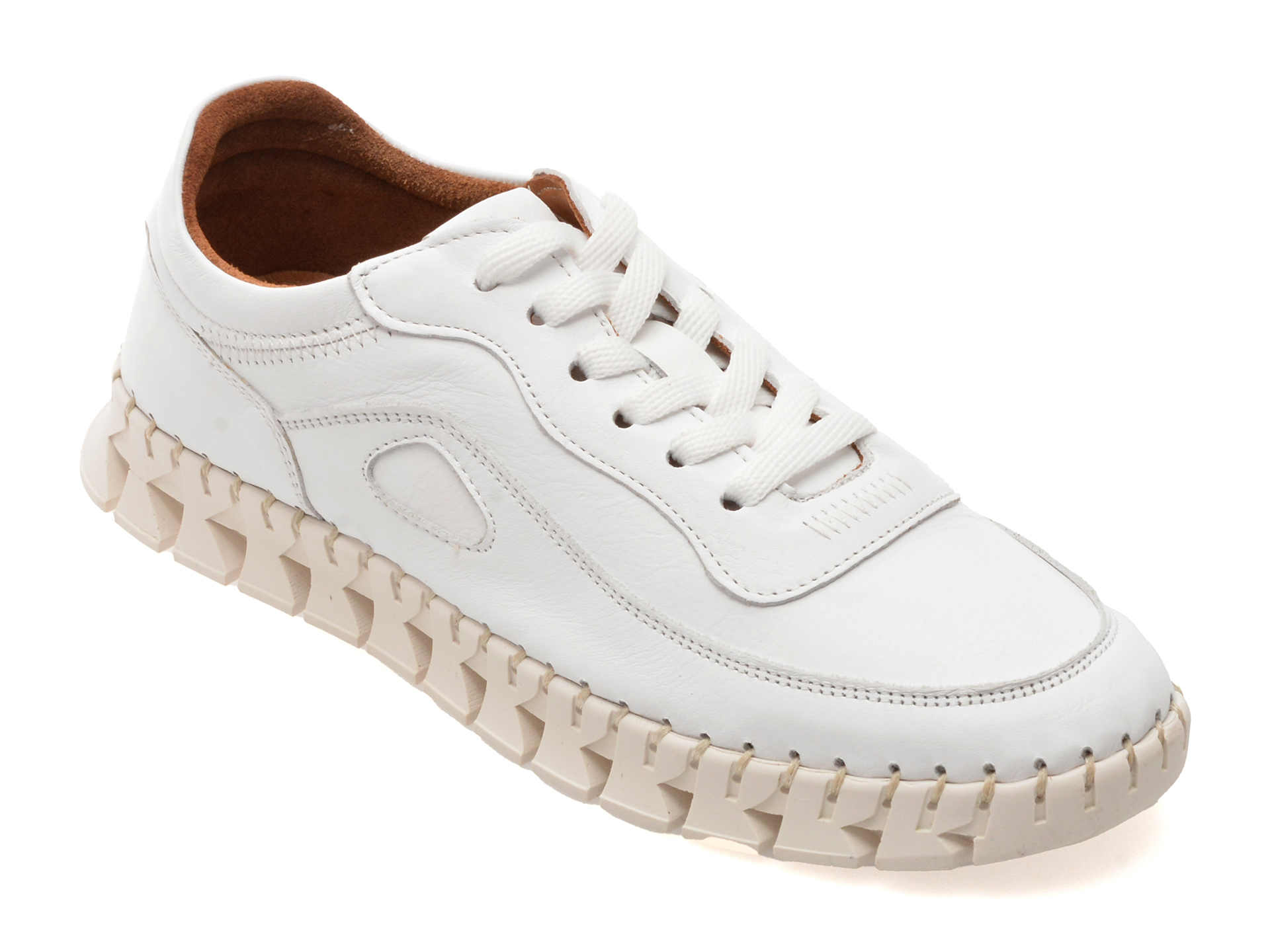 Pantofi Dama GRYXX Albi din Piele Naturală