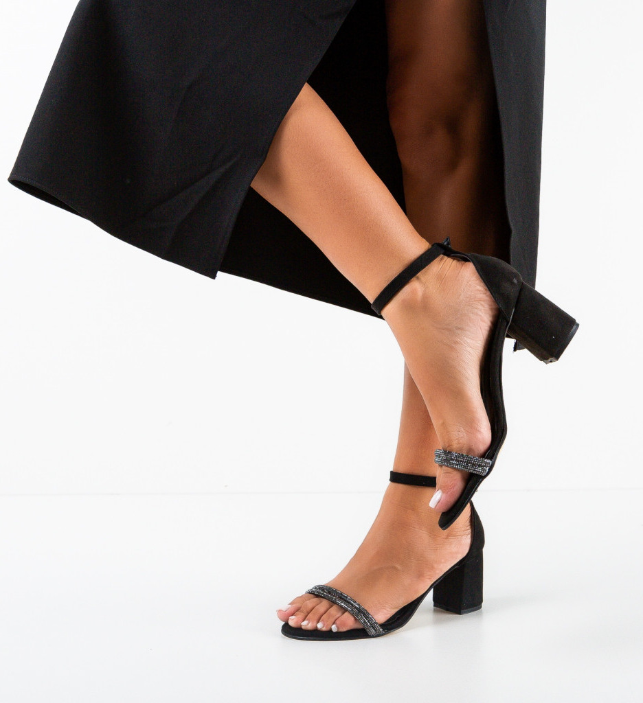 Sandale Toc Gudy Negre - Stil și Confort - imagine 2