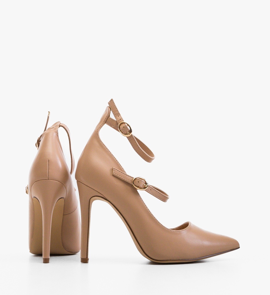 Pantofi Stiletto Ximiex Nude Eleganți - imagine 3