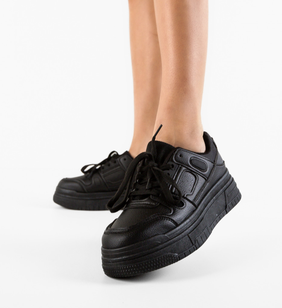 Sneakers Dama Sash Negri - Confort și Stil