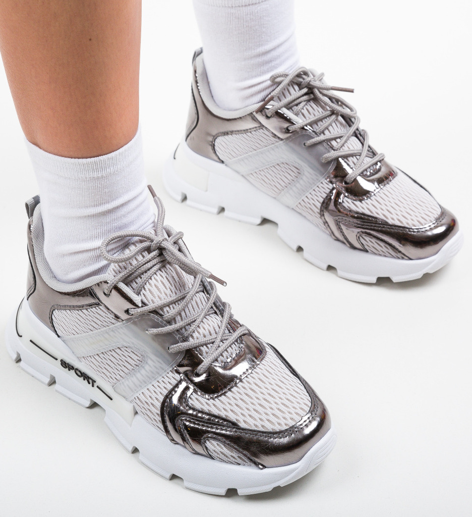 Pantofi Sport Lucian Gri, Confort Superior - imagine 2