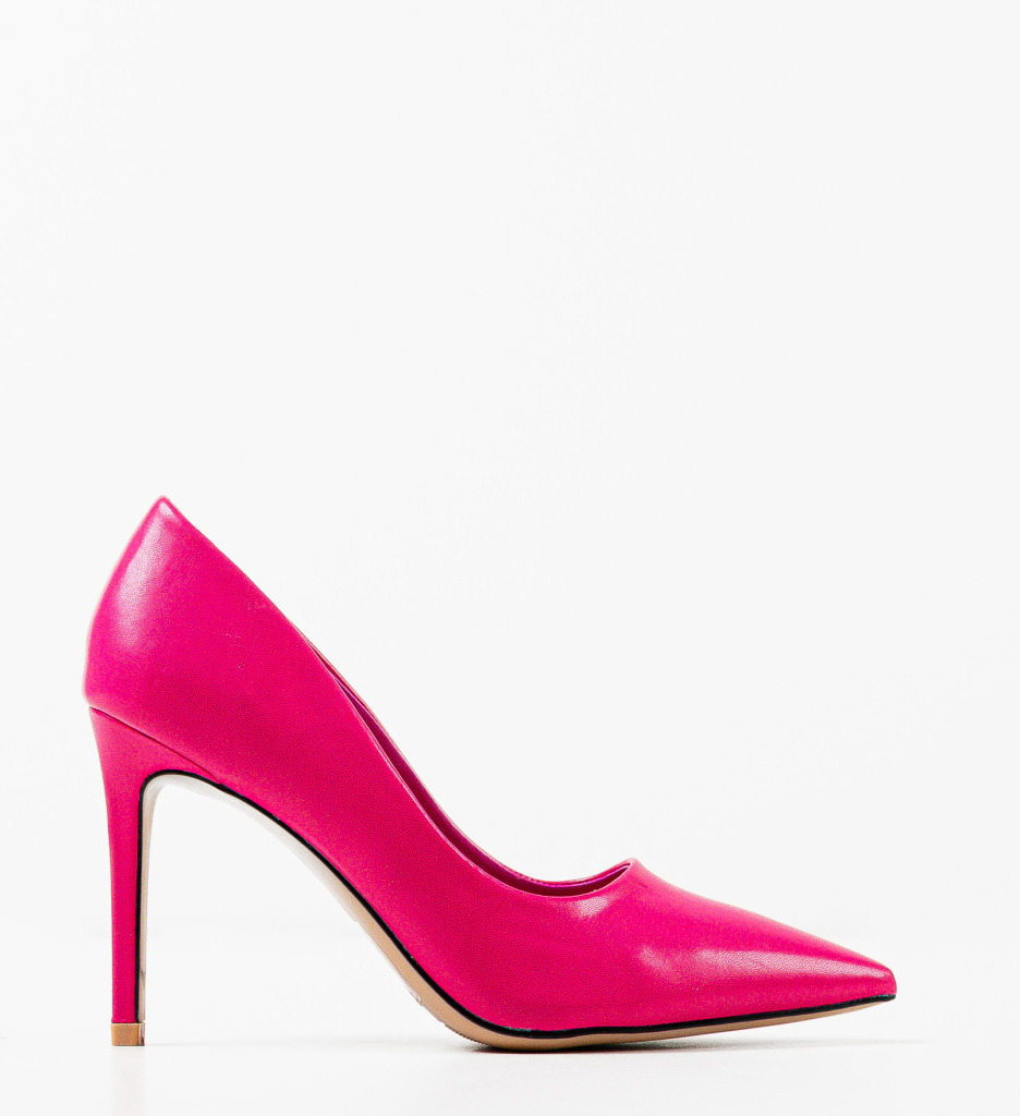 Pantofi Toc Roz Eleganți - Stil Feminin - imagine 5
