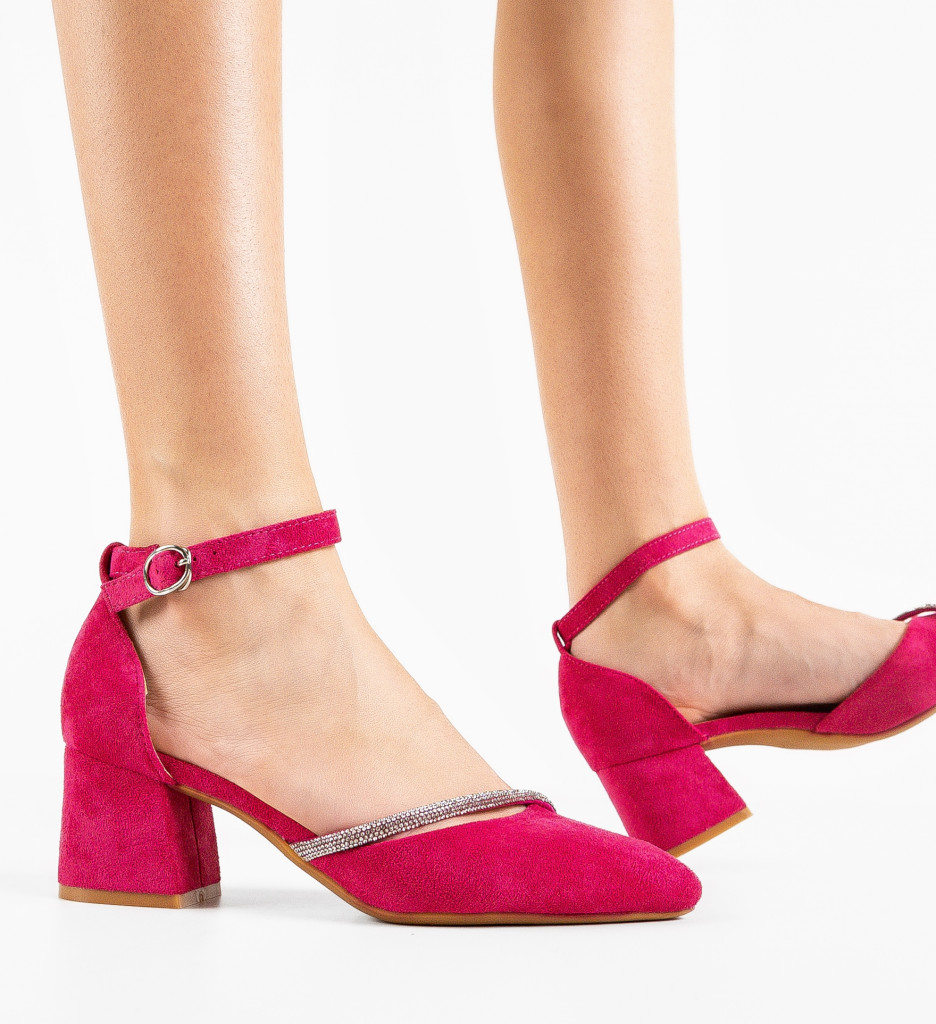 Pantofi cu Toc Fuchsia Pamela | Stil și Eleganță - imagine 4