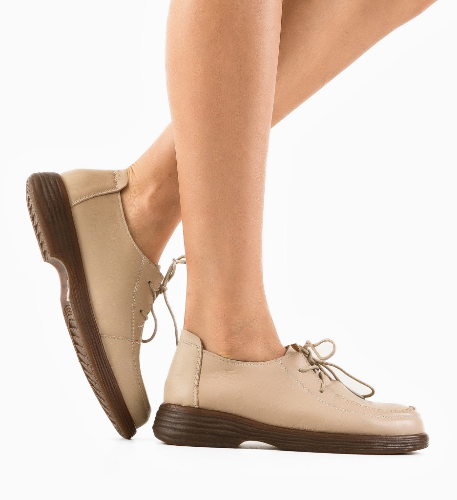 Pantofi Casual Vlobe Bej - Confort & Stil - imagine 3