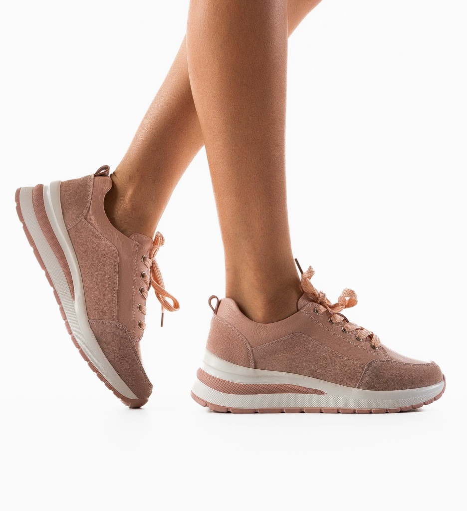 Sneakers Likolas Roz - Confort și Stil Sport