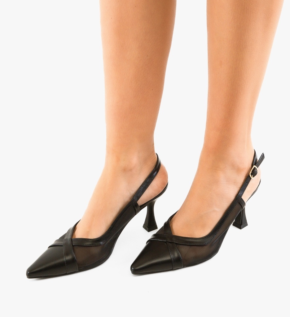 Pantofi Stiletto Merryen Negri - Eleganță și Stil - imagine 2