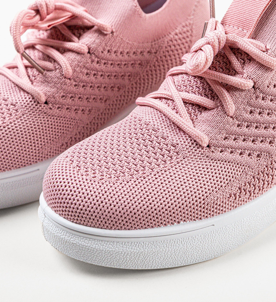 Sneakers Staplic Dama Roz - Confort Sport - imagine 4