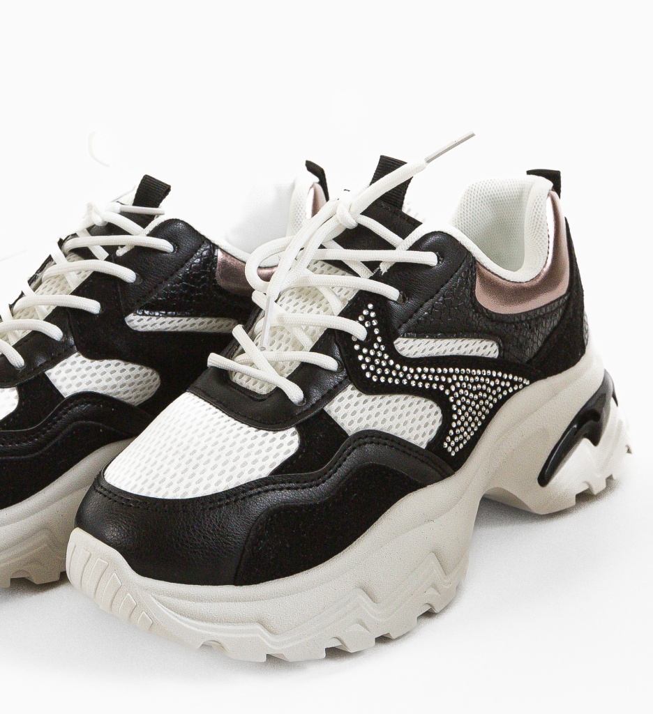 Sneakers Dama Leonarda Negri - Confort și Stil - imagine 8