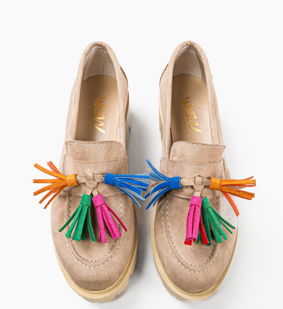 Pantofi Casual Dama Bej - Confort și Stil - imagine 7