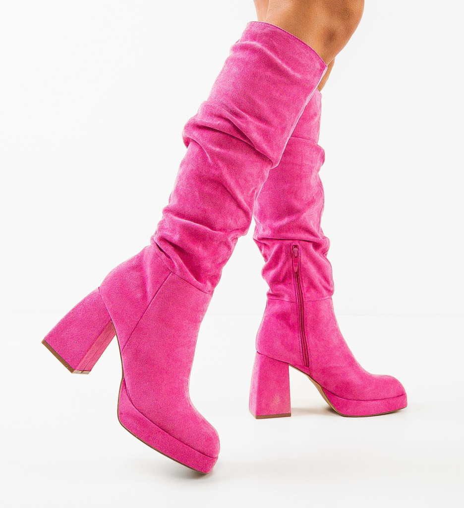 Cizme Sami Fuchsia - Eleganță și Stil Modern - imagine 2