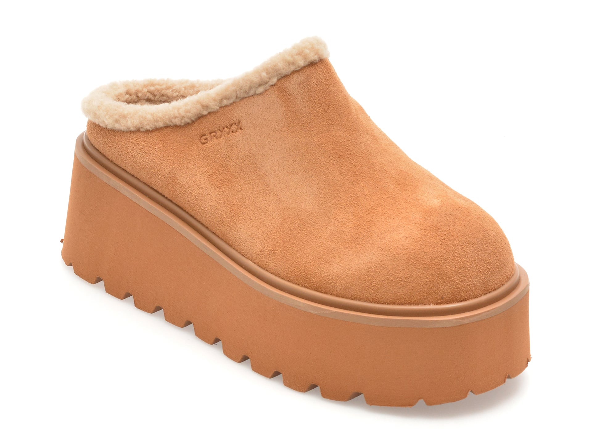 Papuci GRYXX Maro Piele Intarsa - Confort