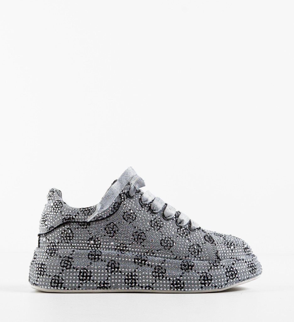 Sneakers Dama Behrooz Gri - Confort & Stil - imagine 5