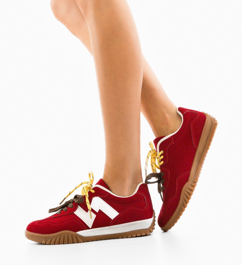 Pantofi Sport Velma Rosii | Confort și Stil - imagine 4