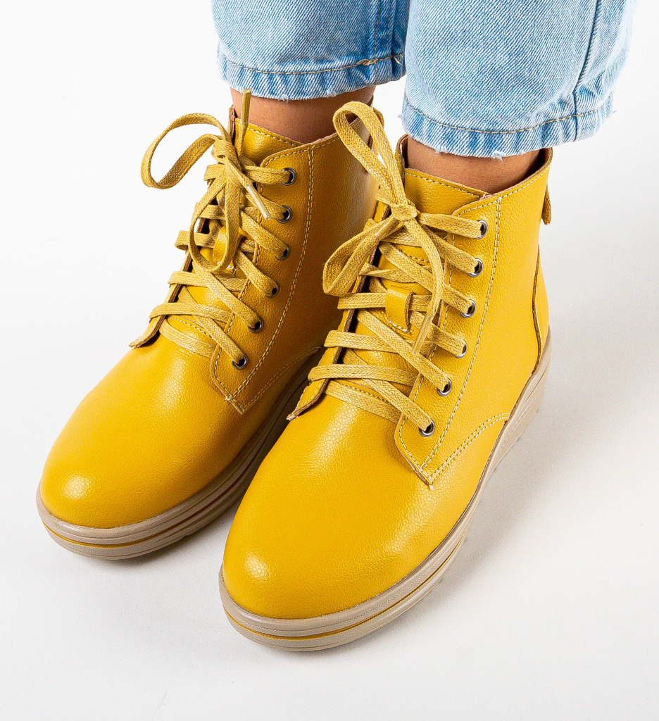 Pantofi Casual Lakiob Galbeni – Stil și Confort - imagine 6