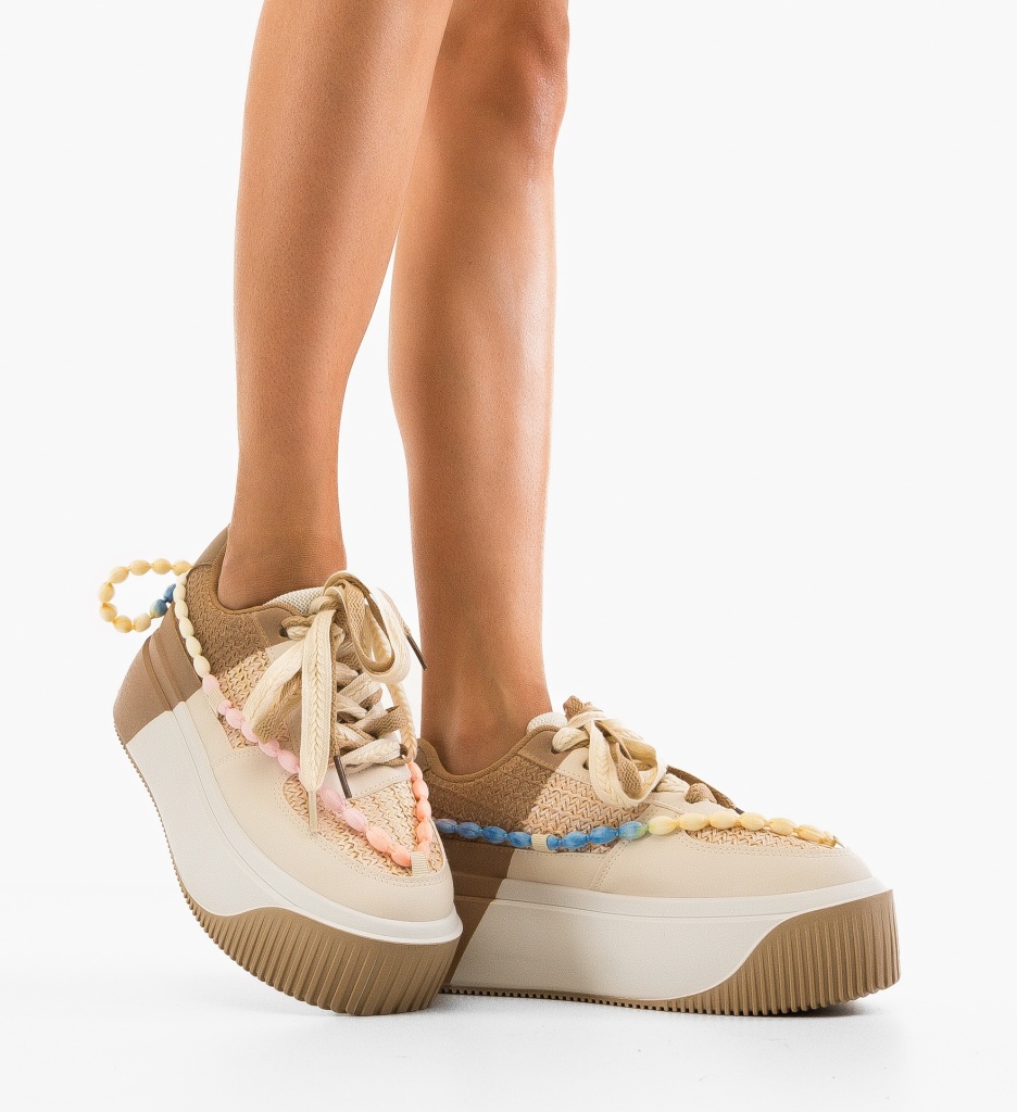 Pantofi Sport Dama Fabia Khaki - Confort și Stil