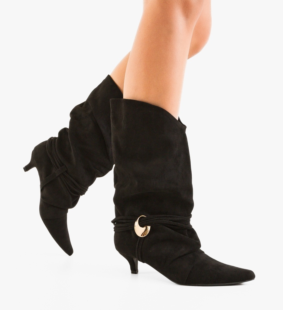 Botine Kamen Negre Depurtat - Eleganță și Confort - imagine 3