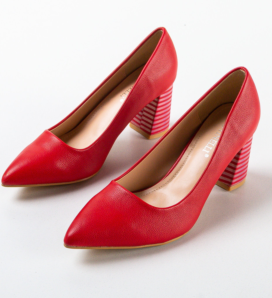 Pantofi Jaylen Rosii cu Toc - Eleganță și Stil - imagine 6